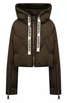 Пуховик с отделкой пайетками Khrisjoy