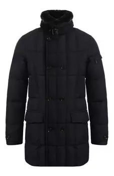 Пуховик Morris-KM с отделкой из меха кролика Moorer