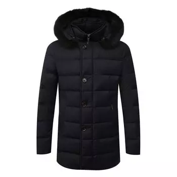 Пуховик с меховой отделкой Moresco-LL Moorer