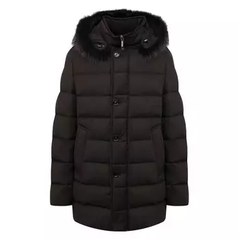 Пуховик с меховой отделкой Moresco-LL Moorer