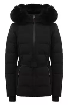 Пуховик с отделкой из меха песца Yves Salomon