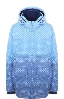 Пуховик с принтом и капюшоном Loro Piana