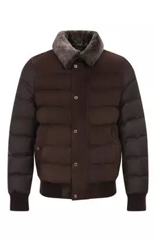 Пуховик Viani-URL с меховой отделкой Moorer