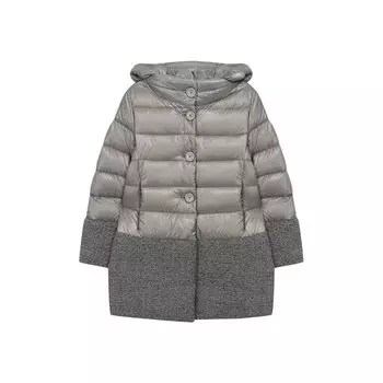 Пуховое пальто с капюшоном Herno