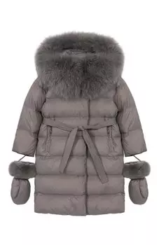 Пуховое пальто Yves Salomon Enfant