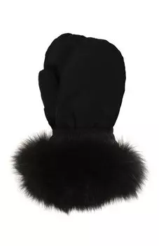 Пуховые варежки Yves Salomon Enfant