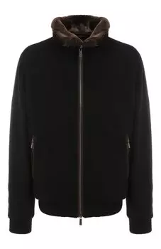 Пуховый бомбер с меховой отделкой Bellati-MRW Moorer