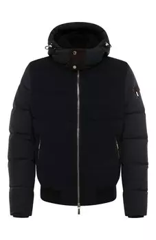 Пуховый бомбер Wright-VT с отделкой из вельвета Moorer