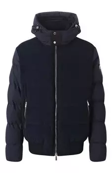 Пуховый бомбер Wright-VT с отделкой из вельвета Moorer