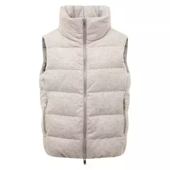 Пуховый жилет из шерсти и кашемира MUST