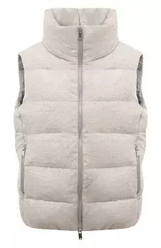Пуховый жилет из шерсти и кашемира MUST
