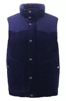 Пуховый жилет из вельвета Brunello Cucinelli