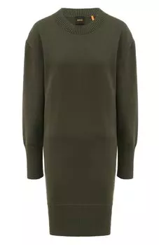 Пуловер из хлопка и шерсти BOSS