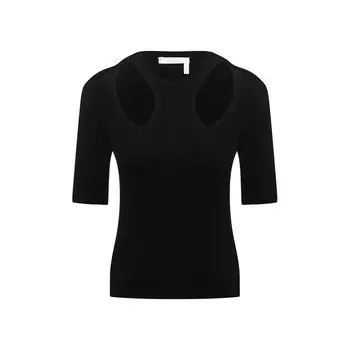 Пуловер из хлопка и шерсти Chlo