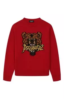 Пуловер из хлопка и шерсти Dsquared2