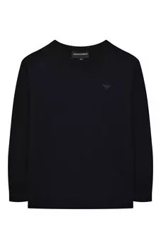 Пуловер из хлопка и шерсти Emporio Armani