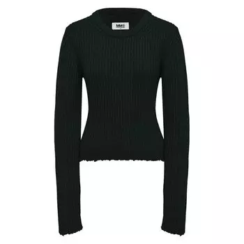 Пуловер из хлопка и шерсти MM6