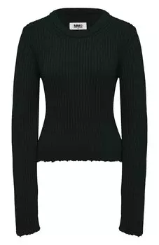 Пуловер из хлопка и шерсти MM6