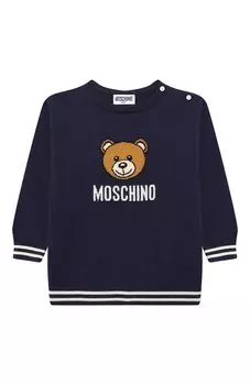 Пуловер из хлопка и шерсти Moschino