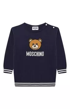 Пуловер из хлопка и шерсти Moschino
