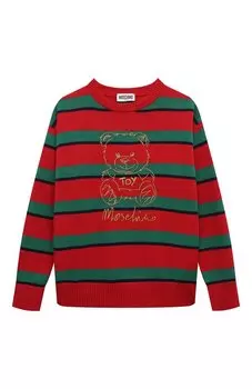 Пуловер из хлопка и шерсти Moschino