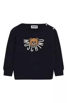 Пуловер из хлопка и шерсти Moschino