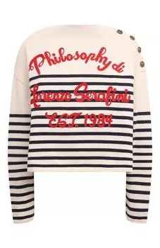 Пуловер из хлопка и шерсти Philosophy di Lorenzo Serafini