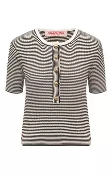 Пуловер из хлопка и вискозы Valentino