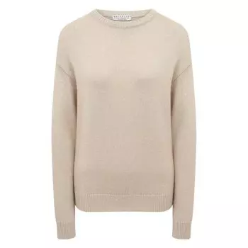 Пуловер из кашемира и шелка Brunello Cucinelli