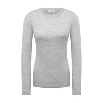 Пуловер из кашемира и шелка Brunello Cucinelli