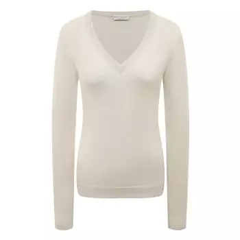 Пуловер из кашемира и шелка Brunello Cucinelli