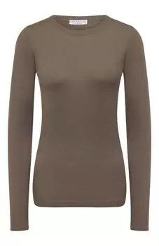 Пуловер из кашемира и шелка Brunello Cucinelli