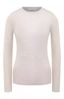 Пуловер из кашемира и шелка Brunello Cucinelli