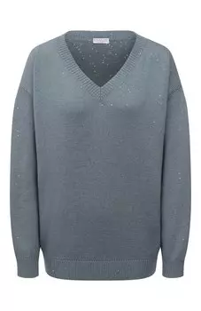 Пуловер из кашемира и шелка Brunello Cucinelli