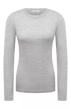 Пуловер из кашемира и шелка Brunello Cucinelli