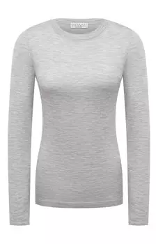 Пуловер из кашемира и шелка Brunello Cucinelli