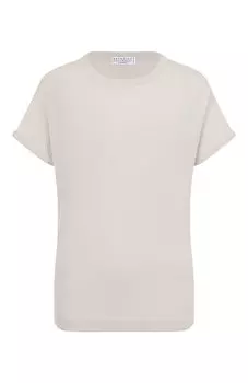 Пуловер из кашемира и шелка Brunello Cucinelli