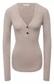 Пуловер из кашемира и вискозы Brunello Cucinelli