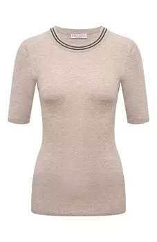 Пуловер из кашемира и вискозы Brunello Cucinelli