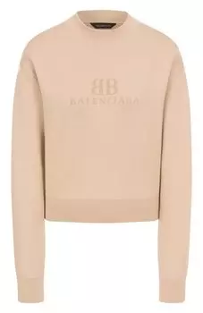 Пуловер из шерсти и хлопка Balenciaga