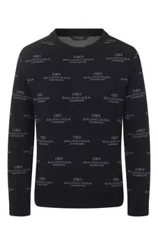 Пуловер из шерсти и хлопка Balenciaga
