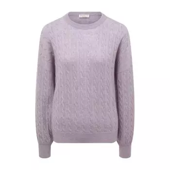 Пуловер из шерсти и хлопка Brunello Cucinelli