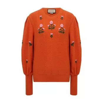 Пуловер из шерсти и хлопка Gucci