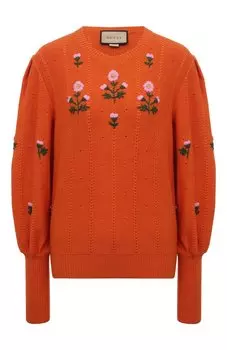 Пуловер из шерсти и хлопка Gucci