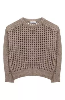 Пуловер из шерсти и кашемира Brunello Cucinelli