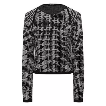Пуловер из шерсти и льна Balmain