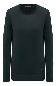 Пуловер из шерсти и шелка Emporio Armani