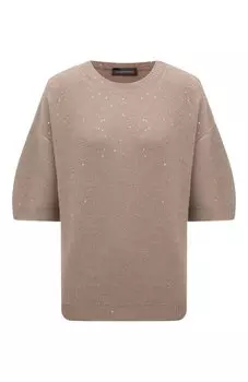 Пуловер из шерсти и шелка Lorena Antoniazzi