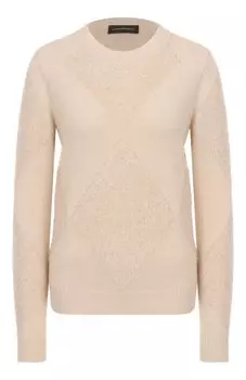 Пуловер из шерсти и шелка Lorena Antoniazzi