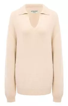 Пуловер из шерсти и вискозы Lesyanebo